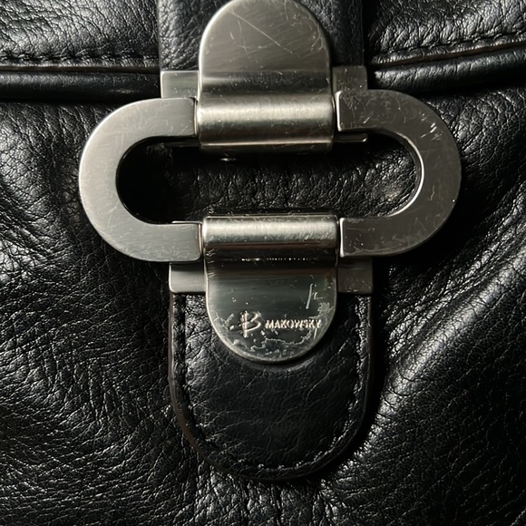Black leather B.Makowsky purse - Picture 2 of 12